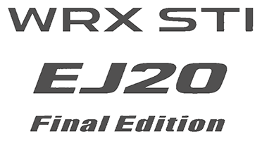 2019N11s WRX STI EJ20 FINAL EDITION